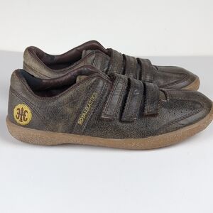 VINTAGE 90s Royal Elastics Women's Brown Velcro Strap Sneakers
